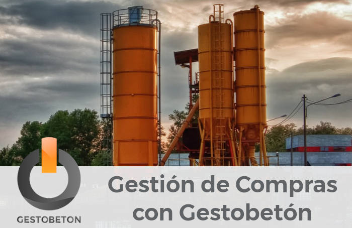 Módulo de Compras en Gestobetón, software para fabricantes de hormigón