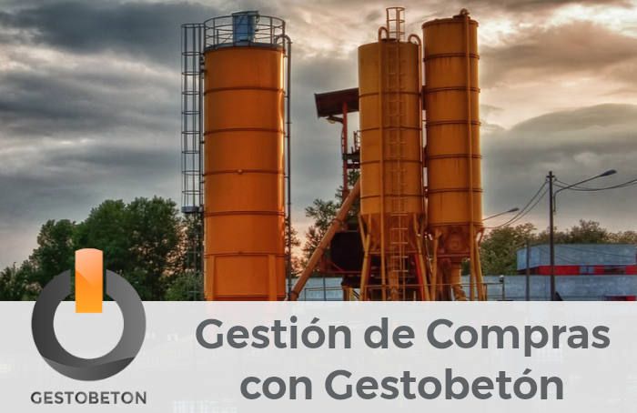 Módulo de Compras en Gestobetón, software para fabricantes de hormigón